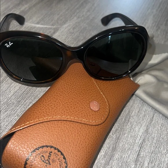 Ray-Ban 4181  Brown Women's Sunglasses with Case - Picture 6 of 12